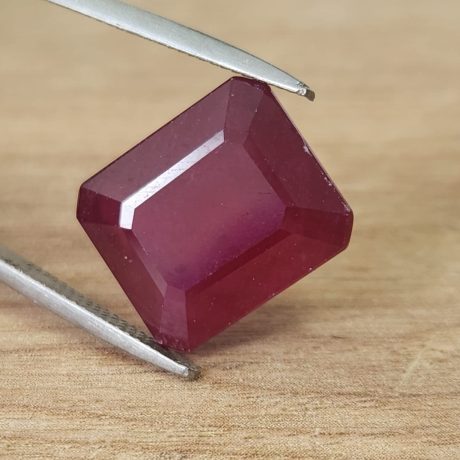 12.29 קראט רובי אמיתי גלס מטופל בליטוש אמרלד